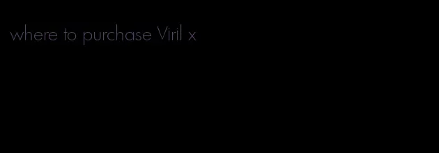 where to purchase Viril x