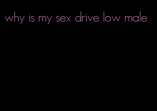 why is my sex drive low male