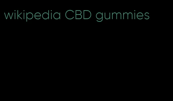 wikipedia CBD gummies