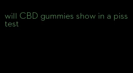 will CBD gummies show in a piss test