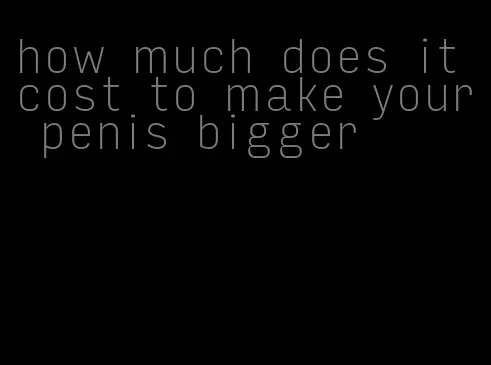 how much does it cost to make your penis bigger