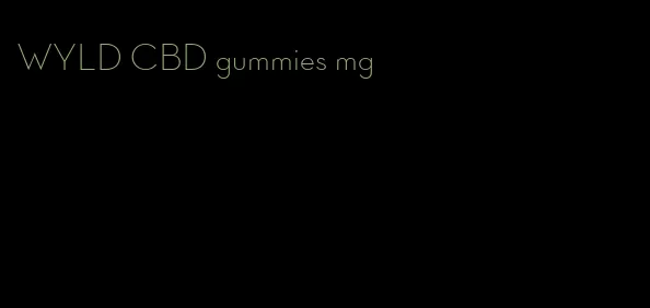 WYLD CBD gummies mg