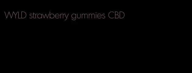 WYLD strawberry gummies CBD