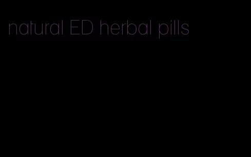 natural ED herbal pills