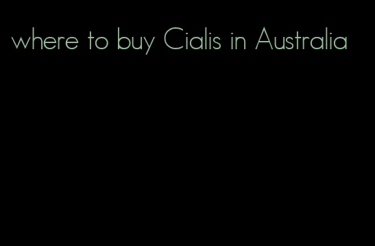 where to buy Cialis in Australia