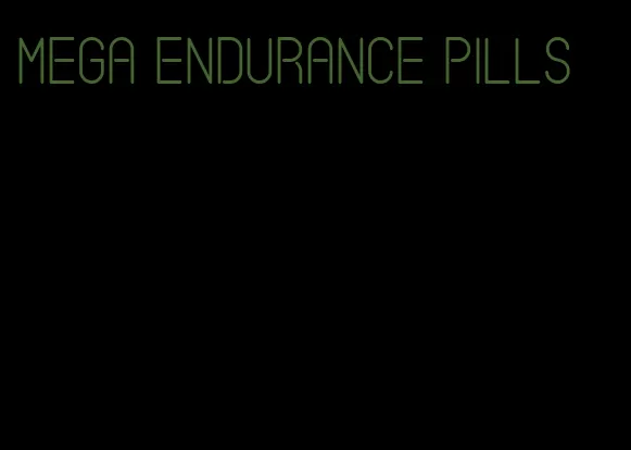 mega endurance pills