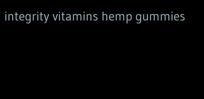 integrity vitamins hemp gummies