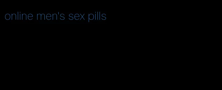 online men's sex pills