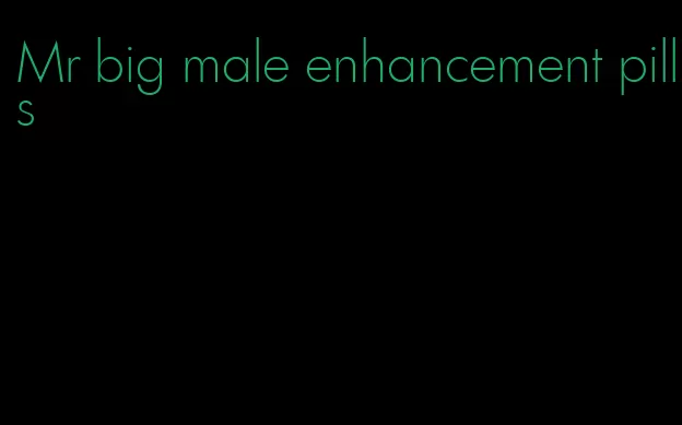 Mr big male enhancement pills