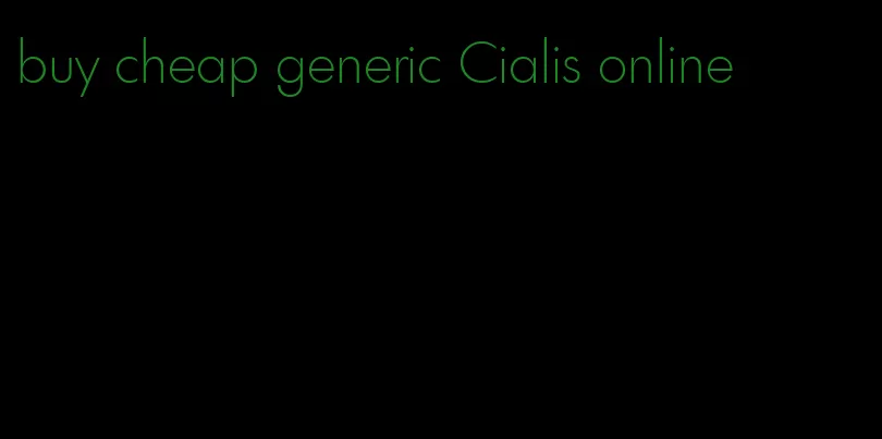 buy cheap generic Cialis online