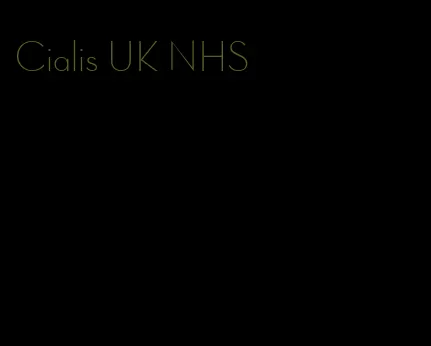 Cialis UK NHS