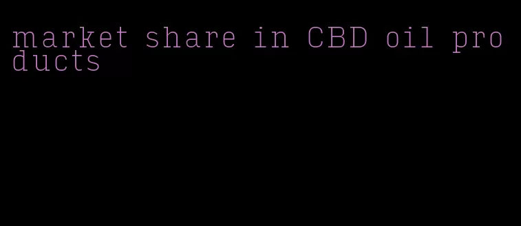 market share in CBD oil products