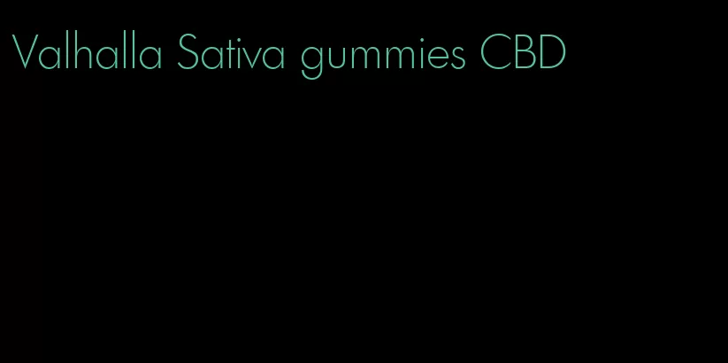 Valhalla Sativa gummies CBD