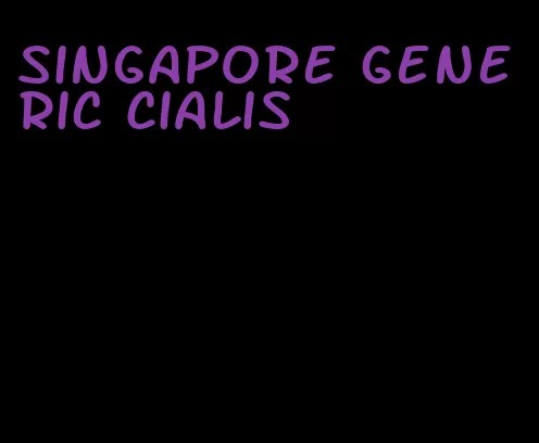 Singapore Generic Cialis