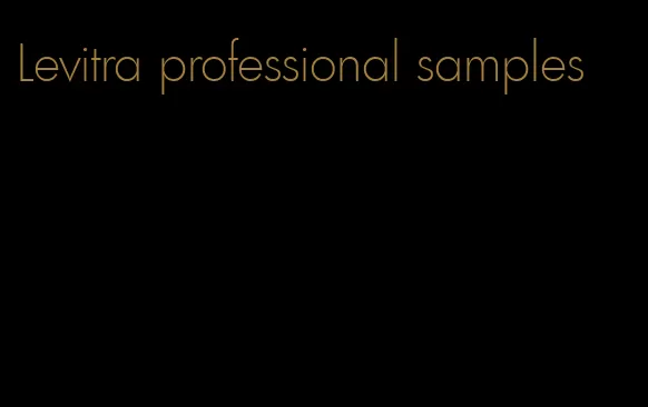 Levitra professional samples