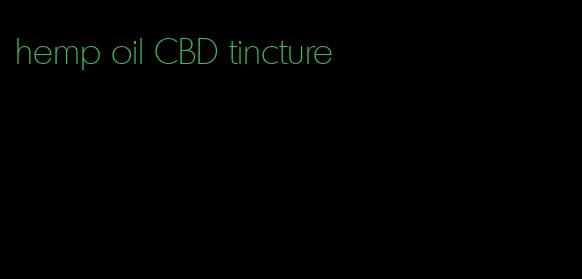 hemp oil CBD tincture