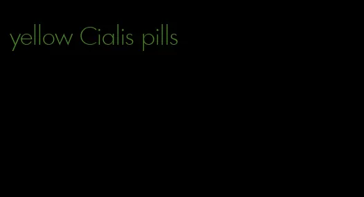 yellow Cialis pills