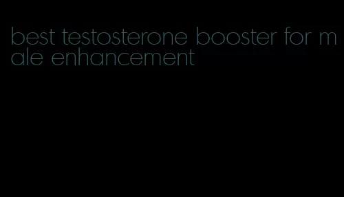 best testosterone booster for male enhancement